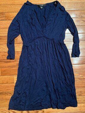 Forever 21 Flowy Navy Blue Dress